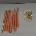 8 Pack 10 Inch Burnt-Orange Smooth Taper Candle Set, 7/8 Inch Unscented Driples Candlesticks for Home Decoration, 6-7 Hours Burn