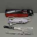 Mueller Ultra-Carver Electric Knife for Carving Meats, Poultry, Bread, Crafting Foam. Stainless Steel Blades, Powerful Motor, Ergonomic Handle, One-Touch On/Off Button, Serving Fork Included, White