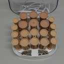 Conair Double Ceramic Hot Rollers for Long, Medium, and All Hair - Hair Curler - Hair Roller Clips Included - 1/2 inch, 3/4 inch, and 1 inch Rollers (20 Piece Assortment, Tan)