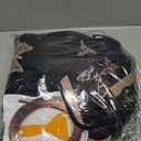 BBTO 47 Pcs Butterfly Car Seat Full Set Butterfly Car Accessories for Women 5 Front Rear Seat Covers Wrist Strap 2 Pieces Cup Mat Armrest Pad 2 Belt Cover Accessories for SUV(Cream-ColoredBlack)