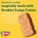 Keebler E.L. Fudge Double Stuffed Elfwich Cookies, Sandwich Cookies Stuffed with Crme Filling, 13 oz (EXP 09/18/26)