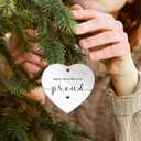 4 x Keep Making Him Proud Memorial Ornament - Memorial Ornaments for Loss of Loved One, Dad, Granddad - in Loving Memory Ornament, Remembrance Gifts, Bereavement Gifts - Ceramic Ornaments