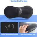 Lumbar Support Pillow for Office Chair and Car Seat, Lumbar Pillow with Adjustable Strap, Memory Foam Back Pillow for Lower Back Pain Relief, Back Support Pillow for Sitting, Driving, Traveling