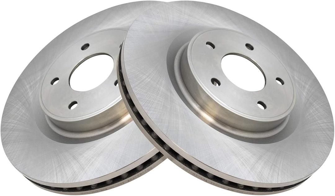 TRQ Front Brake Rotors Set Vented Compatible with 2013 INFINITI JX35 2014-2022 Q50 2017-2022 Q60 2016-2017 QX50 2014-2020 QX60 2015-2022 Nissan Murano 2013-2020 Pathfinder