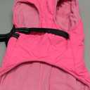 Lelepet Dog Winter Coat Waterproof Dog Jacket with Harness Built in Windproof Reflective Pet Coats for Small Medium Large Dogs, Thermal Fleece Lined Coats for Cold Weather Walking Hiking, Rose Red, L