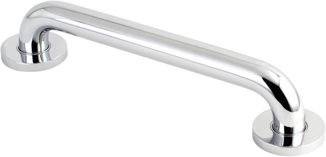 Kingston Brass DR514121 Meridian inch Decorative Ada Grab Bar, 12", Polished Chrome