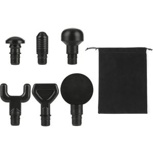 6Pcs Massage Heads with Storage Bag, Replaceable Massager Gun Attachment, Massage Gun Deep Tissue Plug&Play Applicators