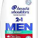 Head and Shoulders Mens 2 in 1 Dandruff Shampoo and Conditioner, Anti-Dandruff Treatment, Old Spice Pure Sport for Daily Use, Paraben Free, 31.4 oz