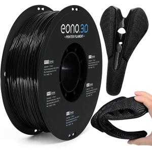 85A TPU 3D Printer Filament Extra Soft & Flexible Rubber-Like Filament, Durable & Wear-Resistant, 1.75mm 0.03mm, Smooth Feeding, Ideal for RC Car Tires, LEGO Wheels, Phone Cases 1kg Black