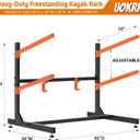 Kayak Storage Rack, Freestanding Kayak Racks for Garage, Heavy Duty Adjustable Kayak Stand Indoor Outdoor Storage Rack for Kayaks, Canoes, Surfboard & Paddleboard