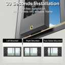 17.7-19.7 Inch Vertical Window Fan for Sliding Windows Exhaust Only, 17.7-19.7in / 45-50cm