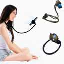 Cell Phone Stand, Neck Phone Holder, Hand Free Flexible Gooseneck 360 Rotation Adjustable Phone Holder for Bed, Universal Multi-Functional Phone Stand for 4.7''-6.7'' Phone