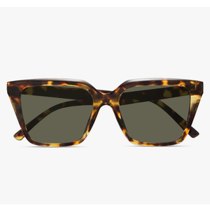 miyya Cat Eye Sunglasses for Women, Trendy Polarized Sunglasses Women, Retro Sun Glasses 2025, UV Protection Shades, Brown Tortouse/Green