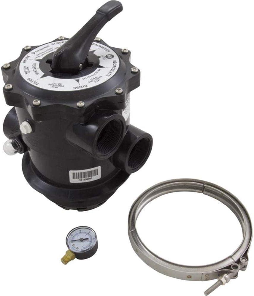Pentair 261185 2-Inch 6-Way Clamp Style Valve Replacement Tagelus Pool and Spa Sand Filter