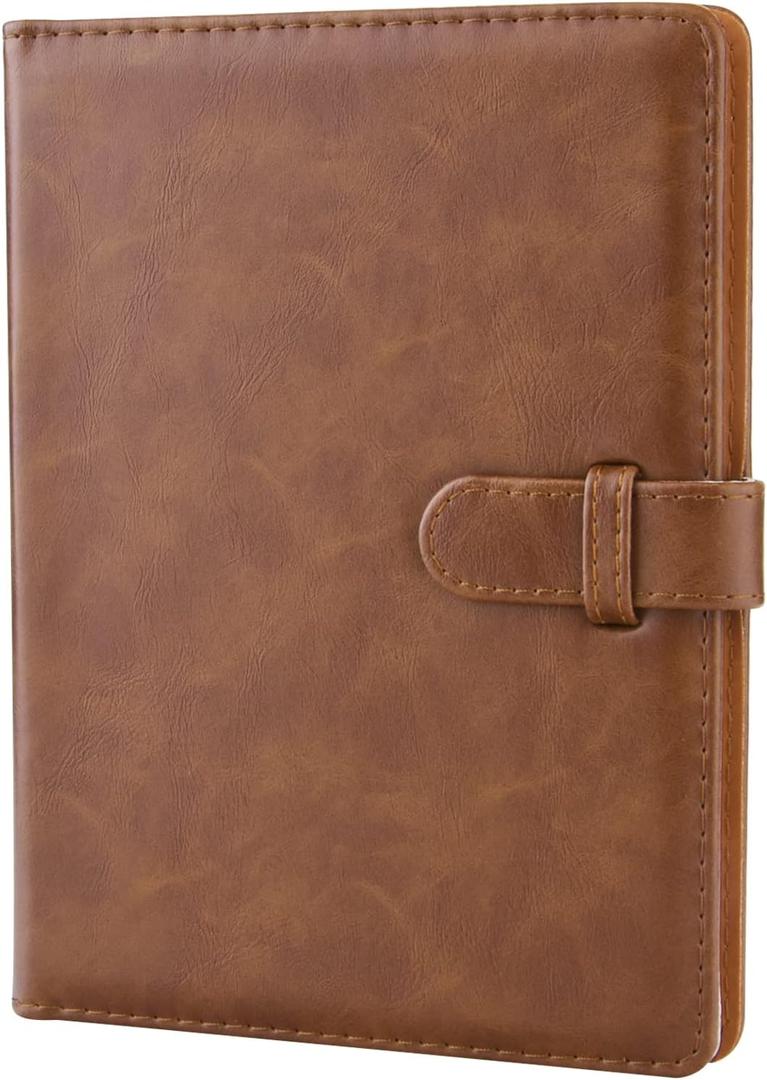 Hapeper 128 Pockets Photo Album Compatible with Fujifilm Instax Mini 12 11 9 8 90 70 40 Instant Camera Films and 2x3 Inch Photo Paper (Brown)