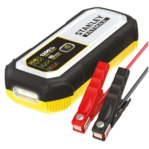 Stanley FatMax 1200A, Lithium Jump Starter with 15 Watt USB-A and USB-C Power, Includes clamps