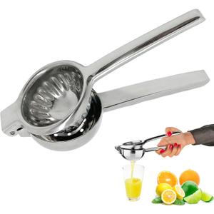 Brigii Lemon Squeezer Juicer for Lime and Lemon, Heavy-Duty 304 Stainless Steel, High Juice Yield Manual Juicer, Ergonomic Handle, Dishwasher Safe