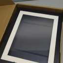 PECULA 2 Packs Kids Art Frame, 8.5x11 Front Opening Kids Artwork Frames Changeable, Holds 100 Drawings Artwork Frames for Kids Art, 3D Picture, Craft Storage, Hanging Wall Decor(Black)