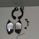 Adjustable Handlebar Bike Mirror, Shatterproof HD Glass Lens, Universal Fit Rearview Bicycle Mirrors, 360 Rotatable, Compatible with Mountain Bikes, E-bikes, Road Bikes(1 Pair)