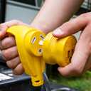 Camco PowerGrip 30AM/15AF Camper & RV Electrical Adapter Features 30-amp male (NEMA TT-30P) & 15-amp female (NEMA 5-15R) Connections - Designed w/Non-Slip Grooves for Easy Removal - 125V/1875W (55233)