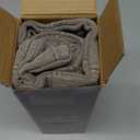 Woaboy Linen Check Throw Pillow Covers Taupe Gray Farmhouse Modern Boho Vintage 18x18 Inch Set of 2 Decorative Cushion Covers for Sofa Couch Bedroom Living Room Home Decor