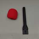 YOUSHARES Handheld Adaptor with Foam Cover, Compatible with Rode and DJI Wireless Microphones for Interviews (Red Foam)