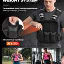 BAGAIL Adjustable Weighted Vest, 20-32lb Rucking Vest for Women & Men with 6 Weights & Large Pocket, Weight Vest for Home Workouts, Running, Walking and Strength Training - Pink