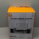 Vinyl Record Player with External Speakers, Vintage 3-Speed Turntable with Dual Speakers, Bluetooth Music Playback, MP3 PC Encoding, AUX Input Headphone Jack and RCA Out, Light Pink