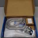 NearMoon Shower Head with Hose, High-Pressure Stainless Steel 8'' Rain Shower and 5 Settings Handheld Shower Spray Combo with Push Button Flow Control for Easy Operation (Chrome)