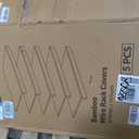 Gashell Wire Shelf Covers, Bamboo Wire Rack Covers for Pantry, Closet (5pcs, 36" W x 16" D)
