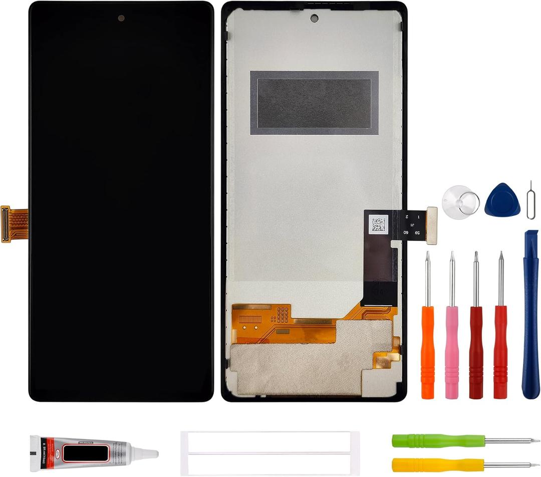 [NOT Support Fingerprint ] SWARK New TFT LCD Display Compatible with Google Pixel 6 GB7N6, G9S9B16, G9S9B, GR1YH [6.4"] Touch Screen Digitizer Assembly Replacement + Tools