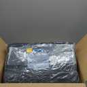 GENIMO 5x8 Outdoor Rug Waterproof, Reversible Mats, Area Rug, Plastic Outside Carpet, Geometric Rv Mat for Patio Camping Rv Picnic Backyard Deck Balcony Porch Beach Trailer (Black & Beige)