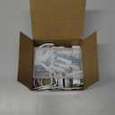 Frienda 10 Pcs Ivory White Curtain Rod Support Brackets Adjustable Curtain Rod Hangers for 1 Inch Diameter General Hardware Holders Wall Bracket Hanger Hooks with Screws