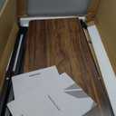 WOHOMO Folding Desk for Small Spaces, 31.5 Inch Foldable Computer Desks, Small Desk for Home Office, Study, Bedroom, Space Saving Writing Work Computer Table, Easy to Fold, Rustic Walnut (Brown)