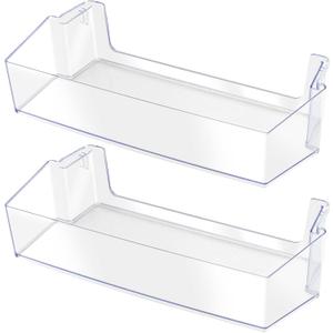 W11239961 W10900538 Door Bin Replacement,Refrigerator Door Shelf Compatible for Whirl-Pool Refrigerator Shelf Replaces 4591452 AP6333410 PS12578777 EAP12578777 Shelves 2Packs, 19.558 cm x 23.876 cm x 42.164 cm