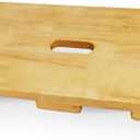 Wood Fitness Board, Wooden Exercise Board with Non-slip Design, Resistance Band Platform, for Band Workout, Stretching, Balance & Flexibility Exercise for Home Gym