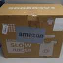 ACOQOOS Juicer Machines, 5.3" Wide Chute for Whole Fruit and Vegetable,1.8L Auto-Feed Time-Saver, Slow Masticating High Yield, Easy to Clean Cold Press Juicer with 2 Cups (Black)