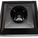 Drop Ceiling HVAC Supply Grille - for T-Bar Lay-in - 2 Coned - 24" x 24" - for 6" Vent Connection - Black