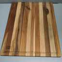 Premium Teak Wood Cutting Board 18" x 14" x 0.6" for Kitchen Meat, Fruit, Pizza Prep - Large Thin Edge Grain with Juice Groove, Solid Hardwood, Non-Toxic, BPA & Plastic Free by New M Way, 17.9"L x 14"W