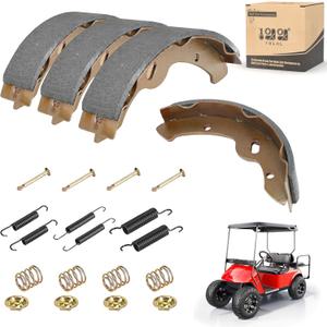 10L0L Golf Cart Brake Shoes,Brake Pads and Bendex Drum Spring Kit for Yamaha 1993-Up G14, G16, G19-G22 and 1996-Up TXT/EZGO/ST350/Workhorse/Medalist 1997 UP OEM 27943G01 27945G01 70794G01 70795G01