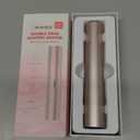 Bikini Trimmer for Women, Dual Head Face Shaver Body Hair Trimmmer, IPX7 Waterproof Womens Electric Razor for Legs, Rose Gold
