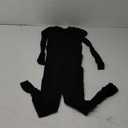 Women Sexy See Through Womens Jumpsuit Outfits Mesh Hollow Out Crop Top Bodycon Long Sleeve Rompers (Black), L/XL