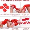 cridoz 2000 Pieces Artificial Rose Petals with 24 LED Tea Lights Candles, Romantic Decorations Special Night Set for Night, Valentine's Day, Wedding Anniversary or Table Dcor, Warm White