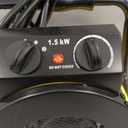 Greenhouse Heater with Thermostat, 1500W Outdoor Heaters for Patio, Fast Heating, Overheat Protection, Electric Space Heaters for Greenhouse, Grow Tent, Patio, Garage, IndoorYellow