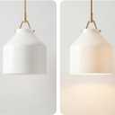 Nordic Milk Glass Pendant Light, Glass Pendant Lights Kitchen Island - Industrial Light Fixture for Living Room, Dinging Room, Bedroom, Kitchen(10.75 Inch)