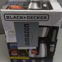 BLACK+DECKER 12-Cup Thermal Programmable Coffee maker, Brew Strength Selector, Auto-clean, Black and Silver