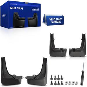 JC Whitney JFBAJCWSG00214 Set of 4 Front and Rear Mud Flaps Splash Guards - Compatible with BMW X5 2019-2026