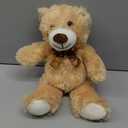 Plush Teddy Bear Cute Stuffed Animal Bear with Bow Plush Toys 13.8 Inches (Khaki)