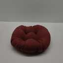 Blazing Needles Round Indoor Cushion, 18", Red Wine