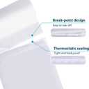 1.2 Gallon Flap-Tie Mini Trash Bags 125 Count Small, Leak Proof and Tear Resistant Garbage Bags for Bathroom, Kitchen, Office, Car, and Travel Durable Plastic Bin Liners, Clear